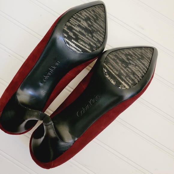 Calvin Klein Nadine Suede Heels - Picture 7 of 8